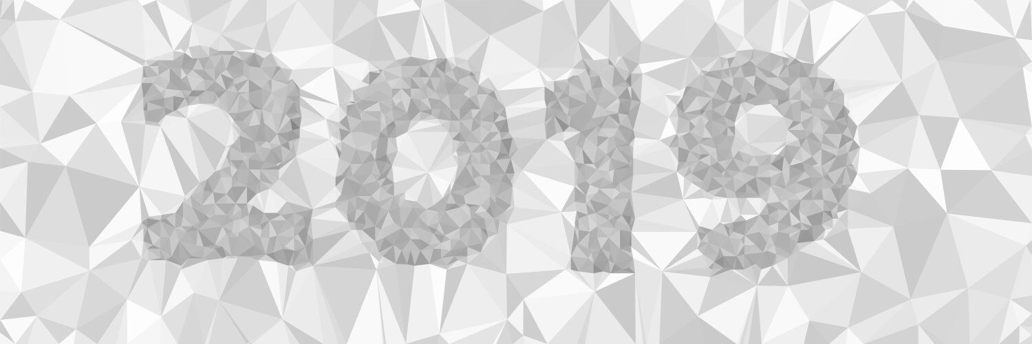2019 triangular low poly mosaic abstract pattern vector image