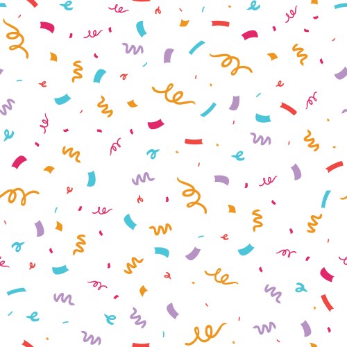 Pink confetti sprinkles seamless pattern Vector Image