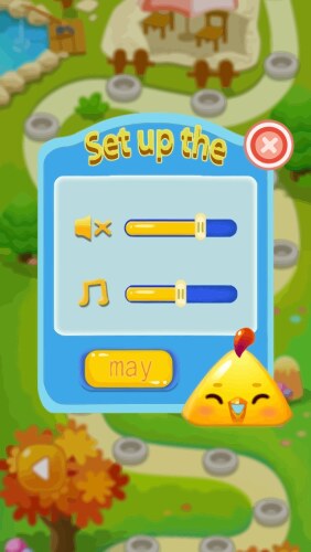 Complete set of level button game ui pop-up icon vector image