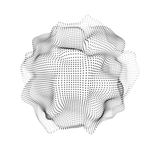 Abstract Particle Mesh - Chaotic Space vector image