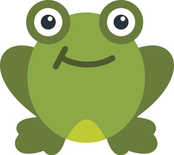 Cute frog cartoon Royalty Free Vector Image - VectorStock