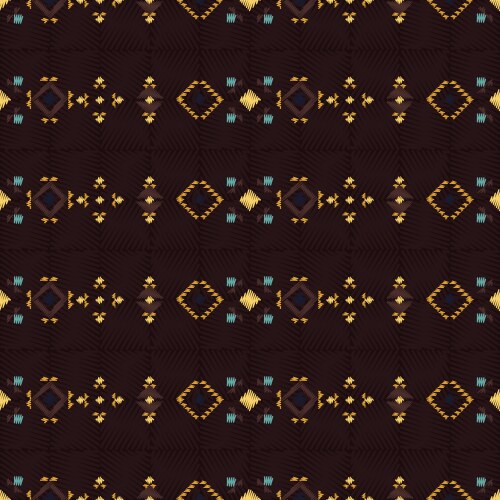 Geometric ethnic seamless pattern Royalty Free Vector Image
