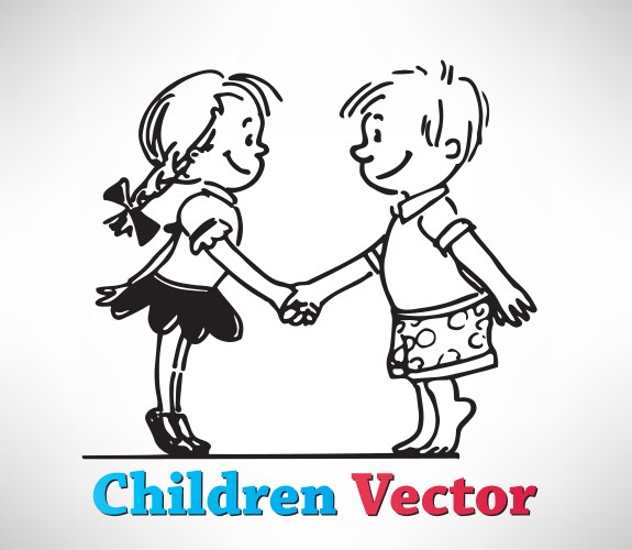 Children Royalty Free Vector Image - VectorStock