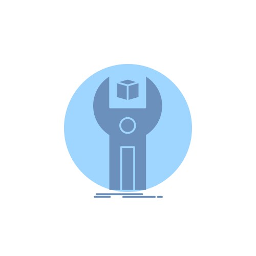 Sdk app development kit programming glyph icon vektorbild