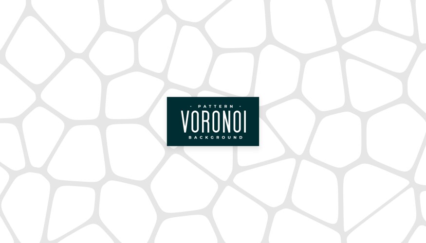 Voronoi block structure pattern background vector image