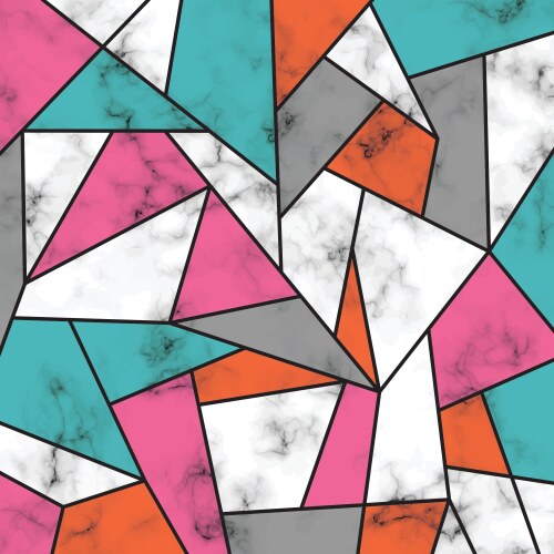 Marble triangle seamless pattern Royalty Free Vector Image
