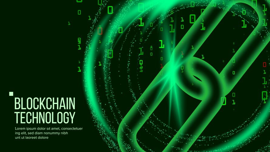 Blockchain distributed ledger technology vector image
