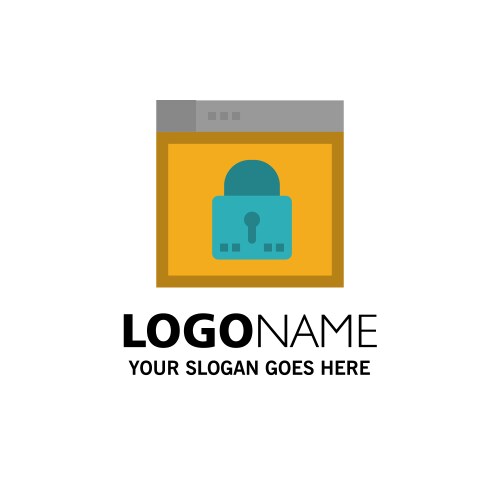 Login secure web layout password lock business vector image