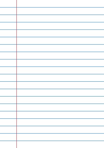 Lined paper with margin a5 format vector image