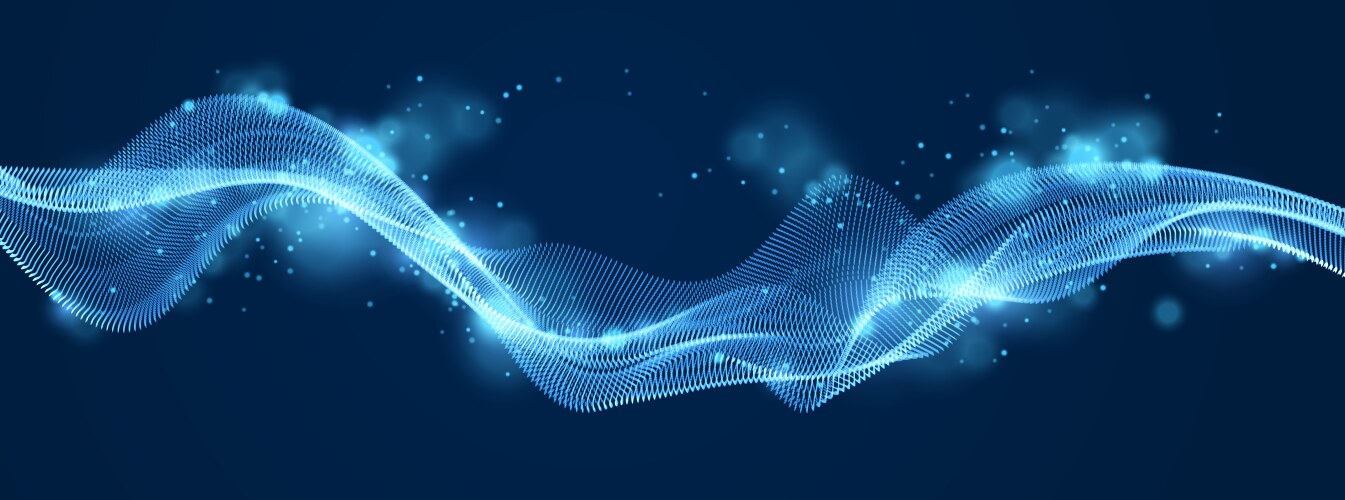 Dynamic Particle Sound Wave vektorbild