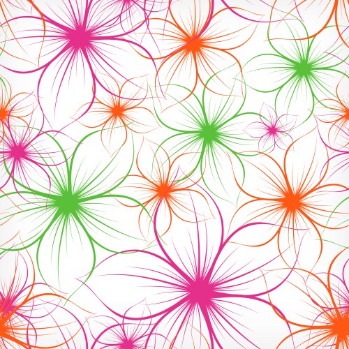 Flower seamless background Royalty Free Vector Image