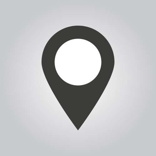 Pointer icon navigation and location symbol vector image