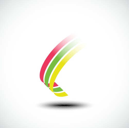 Realistic abstract pink ribbon trending swirl Vector Image