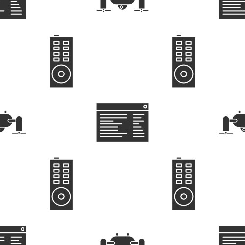 Set drone flying with action camera software web vector image
