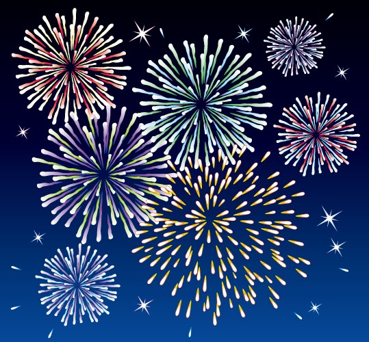 Fireworks Royalty Free Vector Image - VectorStock
