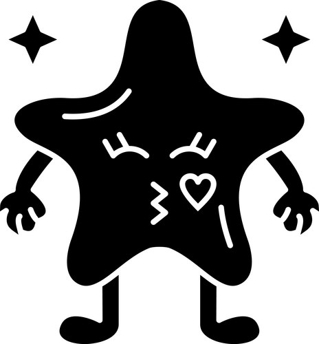 Star Kiss Emoji Icon Vector Image