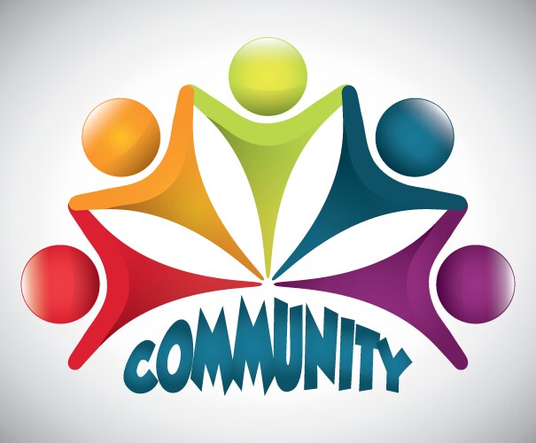 Community symbols Royalty Free Vector Image - VectorStock