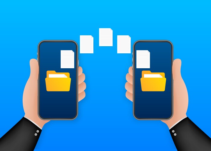 Data image file transfer between device vector image