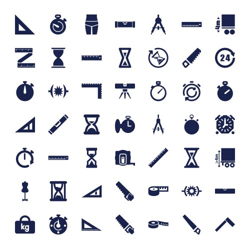 Measure icons (36853885) – Free Vector | VectorStock