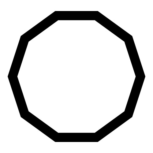 Decagon shape Vector Images & Graphics for Commercial Use