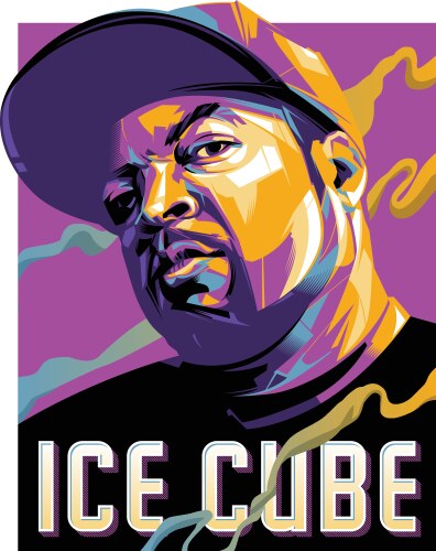 Ice Cube - Straight Outta Compton Vector Image