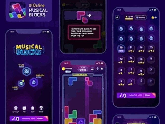 Complete set of level button game ui pop-up icon vector image