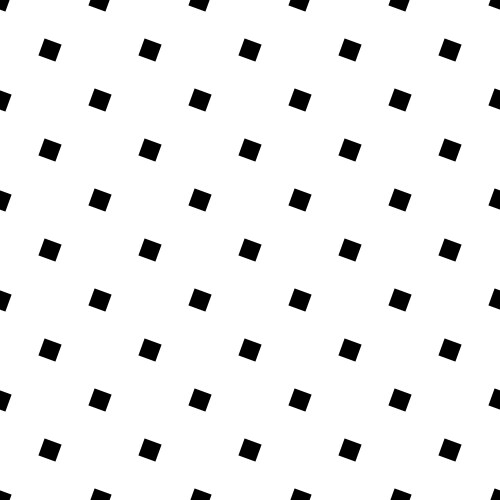 Angular black and white seamless square pattern vector image