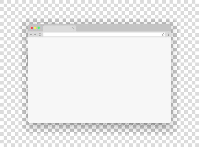 Browser new window website mockup empty web bar vector image