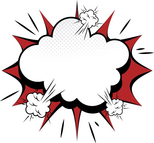 Boom comic pop art bubble Royalty Free Vector Image