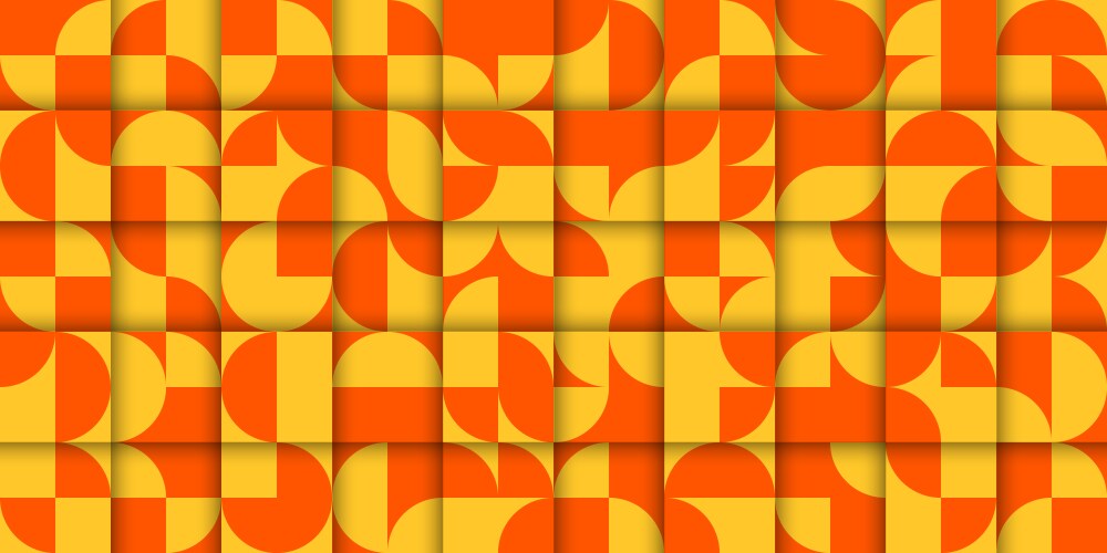Lush lava color 3d background squares pattern vector image