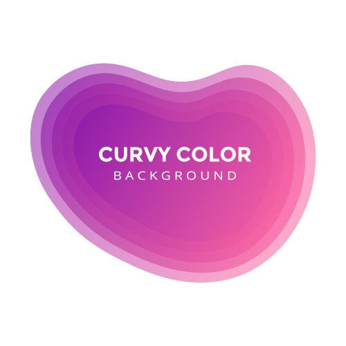 Modern liquid abstract blur blob element graphic vector image