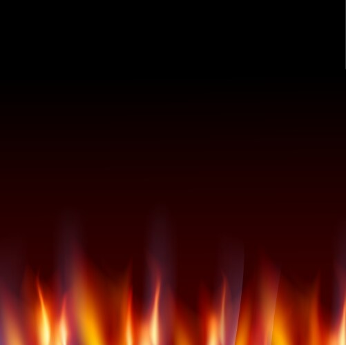 Burning flames background Royalty Free Vector Image