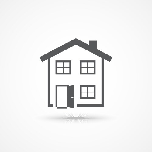 House icon template home creative logo design Vector Image