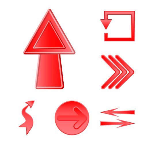 Isolated object of element and arrow symbol set vektorbild