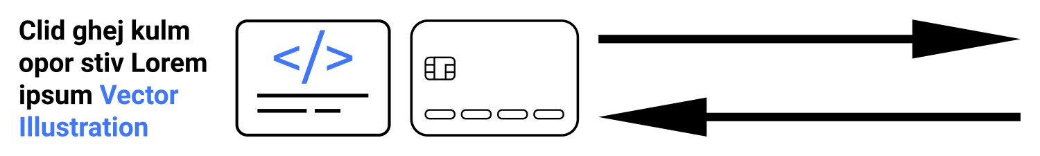 Programming interface and flowchart arrow vector image
