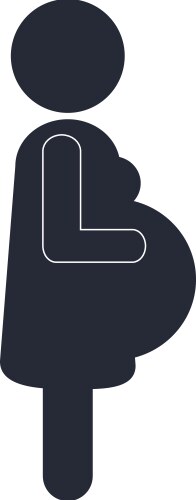 Pregnant woman icon Vector Image