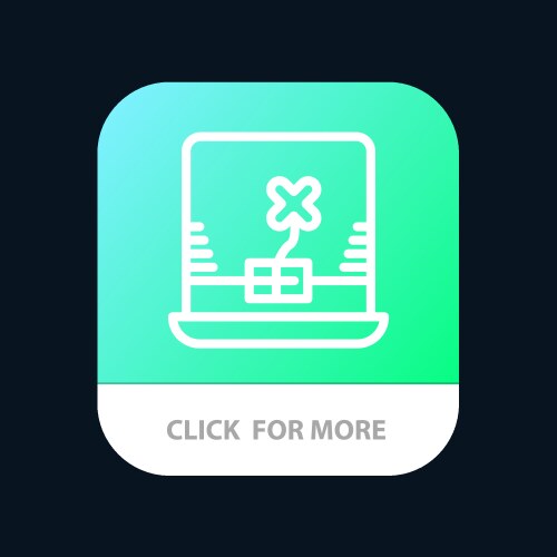 Laptop computer ireland mobile app button android vector image