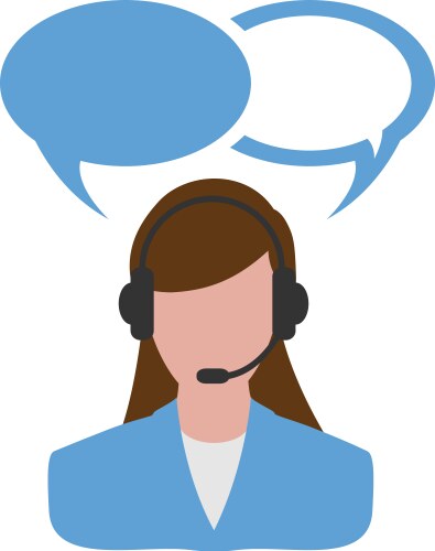 operator call service center support vector image