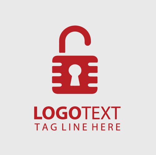 Lock logo Royalty Free Vector Image - VectorStock