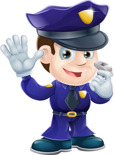 Cartoon Police Officer