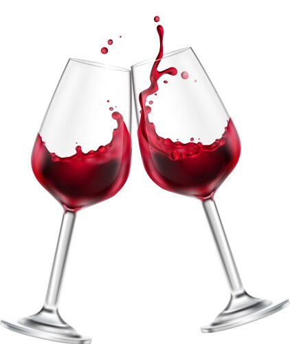 Red wine splash collection Royalty Free Vector Image