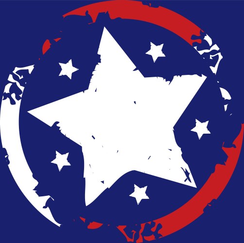 Stars and Stripes Patriotic Symbol Vector Image