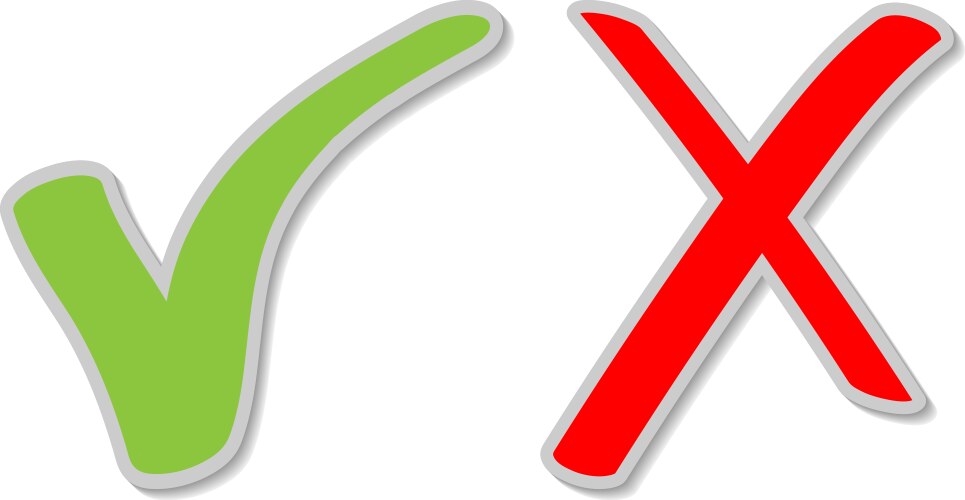 Buttons for apply accept yes and exit remove vector image