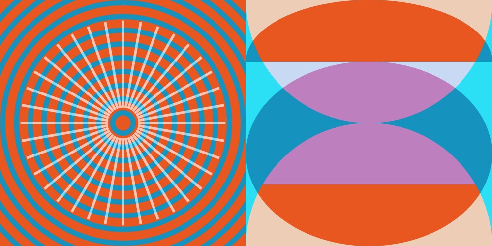 Dynamic Geometric Pattern vector image