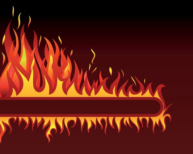 Fire flames background element Royalty Free Vector Image