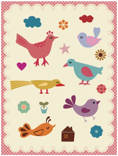 Bird and tree Royalty Free Vector Image - VectorStock