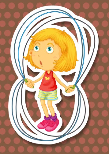 Little boy jumping up Royalty Free Vector Image