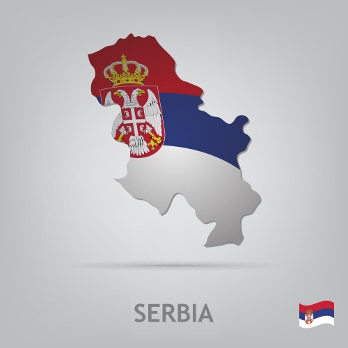 Serbia vector image