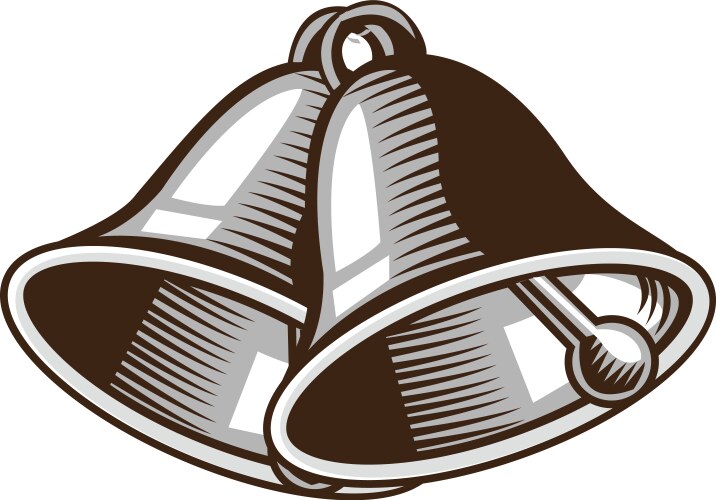 Vintage Bell Drawing Vector Image