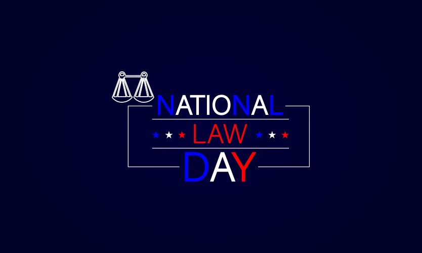 National law day honor the with a striking Vector Image